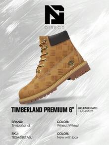 Timberland Premium 6" Waterproof Boots– Lifestyle Sneakers – Shoes For Women - Vintage - Spring & Summer-Classic Wheat Color, Warm & Durable, Outdoor To Everyday Casual Wear - Mother's Day Gifts-Father's Day Gift –TB0A6BETA5J - Wheat/Wheat - 查看 6
