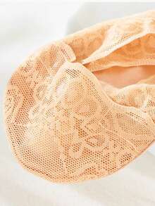 Socks Women's Peacock Screen Lace Invisible Summer Thin Breathable No-Show Ankle Set Low Cut Silicone Non-Slip Boat Sock - Multicolor - View 4