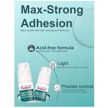 New Upgrade Quick Dry 10gx2 Semi-Solid Nail Glue Gel For Press On Nails - Strong Clear Acrylic Nail Sheets Solid Gel Nail Glue For False Nails Soft Gel Nail Sheets Solid Hard Gel For Manicure DIY Home Without UV Lamp - 3 件 - 查看 4