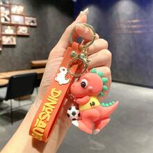 1个卡通创意足球恐龙派对系列钥匙扣可爱情侣包包娃娃挂件小礼物 - 彩色 - 查看 5