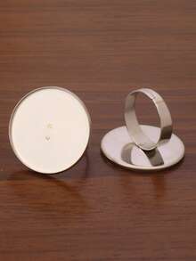 5件套18k PVD镀金不锈钢可调节戒指托，适用于直径8/10/12/14/16/18/20/25mm的玻璃凸面宝石，浮雕宝石托架，戒指底座，DIY珠宝制作用品 - DIY戒指 - 查看 6