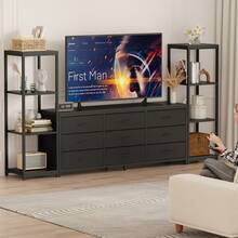 Television Stands & Entertainment Centers - Black - View 8