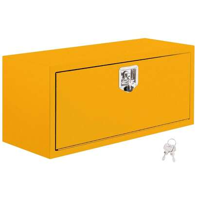 Techigher Underbody Truck Box, Steel Under Truck Toolbox With Lock, Waterproof Heavy Duty Tool Box Storage Organizer Chest For Pickup Truck Bed, RV, Trailer