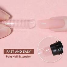 GAOY Poly Gel, 60g Nail Extension Gel, Light Pink Builder Enhancement For Beginner &Amp; Professional Nail Art Salon DIY At Home - ColorC - 查看 2