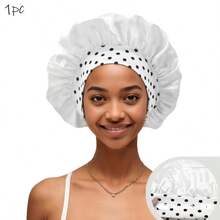 [Sleep Cap Bonnet,Small Dot Print Design] Long Satin Sleep Bonnet For Hair Care, Women Hair Bonnets Smooth Braids Sleeping Caps Night Cap For Curly Hair. Hair Sleep Cap - Bonnet - Multicolor - View 12