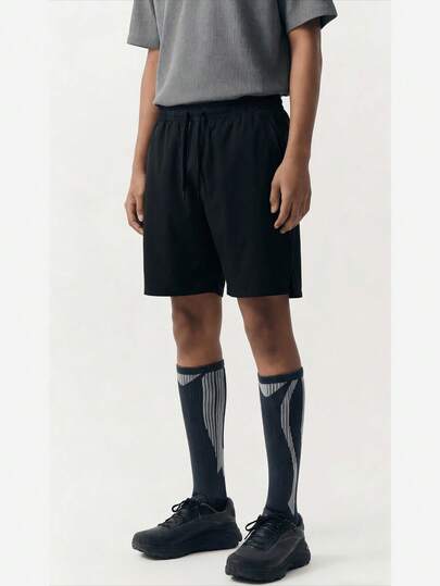 Pantalones cortos deportivos de verano para hombres, pantalones cortos sueltos para gimnasio, que absorben la humedad, de secado rápido, transpirables, ligeros, de tela suave, con cintura elástica y bolsillos, adecuados para fitness, ejercicio, deportes al aire talla grande escenarios