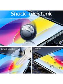 XINHONGYU 2pcs High Definition Anti-Scratch Tempered Glass Screen Protector Compatible With IPad 5/6/7/8/9 10.2/10.5 Inch, Compatible With IPad Air 1/2/3/4/5 10.9 Inch, Compatible With IPad Mini 1/2/3/4/5/6, Compatible With IPad Pro 11 Inch 1/2/3, Compatible With IPad Pro 12.9 Inch 2015-2024-2025 Models, Clear And Transparent, Suitable As Birthday Gift - Clear - View 5