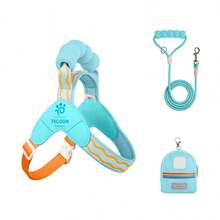 New 3 PiecesDog Outdoor Travel Set, Includes Soft Handle Leash, 4ft Leash, Dog Backpack, Breathable Padded Dog Harness, Adjustable For Training And Daily Walking - Multicolor - View 15