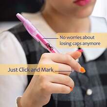 Mr. Pen- Colorful Highlighters Set 6 Pack Assorted Colors Retractable Colored Bible Markers - 粉彩 - 查看 4