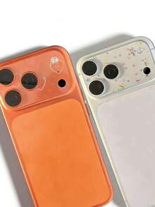 For IPhone 17/17 Air/17 Pro/17 Pro Max Hollow Laser Heart Lens Base Protective Film, One-Piece Full Coverage Transparent Base Film Anti-Scratch Anti-Oil, Lens Hollow Base Protection - Clear - View 8