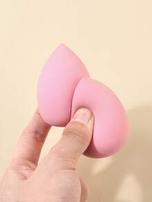 8pcs Pink Multi-Functional Makeup Sponge Set - 2 Powder Puffs, 2 Mini Air Cushion Puffs, 2 Makeup Sponge, 2 Mini Makeup Sponge, 1 Large Facial Cleansing Pad, Makeup Tools - Baby Pink - View 5