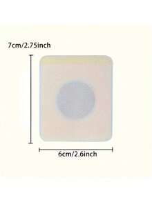 100pcs Plant-Based Belly Button Patch - Firming Adhesive For Waist, Abdomen, Arms, And Thighs - White - View 4