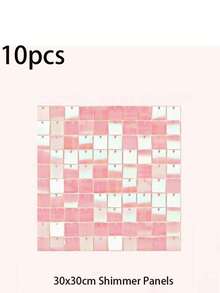 3ft X 6ft Glitter Wall Backdrop Panels, 18 Pcs - Shiny Metallic Foil Background, Suitable For Bridal Shower, Birthday, Advertising, Rainbow Silver Ceremony, Wedding Party, Engagement Decor (Note: The Product May Be Damaged During Transportation, Please Purchase Carefully) - 30*30cm - View 22