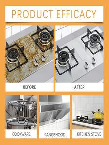 1pc Powerful Kitchen Heavy Oil Stain Foam Cleaner,All-Purpose Rinse-Free Bubble Degreaser Spray, Magic Grease Removal Mousse For Stove Top, Range Hood, Oven, Pot Bottom & Grill, Household Deep Cleaning Tool - Multicolor - View 3