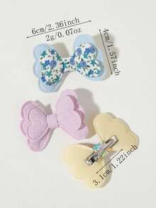 20个双层蝴蝶结发夹，佩戴方便，提升造型精致度，绝佳发饰 - 混合色 - 查看 12