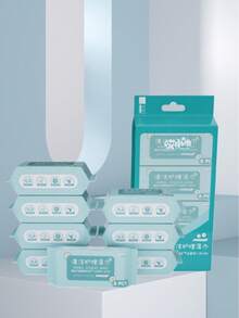 Ultra-Mini Portable Cleansing Care Wet Wipes, Student Back-To-School Compact Tissue Pack. Chamomile Care Cleansing Wet Wipes, Gently Removes 99.9% Of Bacteria. - Multicolor - View 5