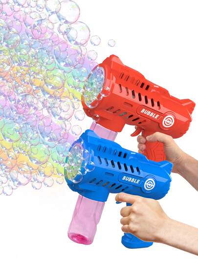 Stylish LED Handheld Bubble Gun Outdoor Bubble Machine Accessories. Portable And Easy To Carry. Fully Automatic Operation. With Dedicated Storage Compartment. One-Button Start. Suitable As A Gift Toy For Boys And Girls To Play In The Water. (Batteries And Bubble Solution Not Included.)