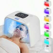HanTai Red-Light-Therapy, Red Light Therapy For Face, 7 Colors Facial Led Light Therapy Face Mask,SPA Equipment For Skincare At Home - 美規A型插(110-127V) - 查看 7