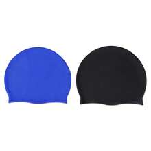1个/2个装硅胶泳帽，纯色高弹透气泳帽，防水防滑，适合成年男女使用 - 彩色 - 查看 19