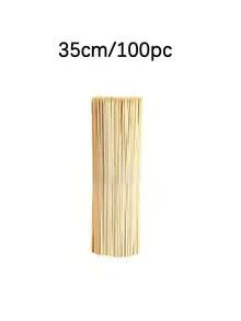 多尺寸一次性竹签，适用于家庭、户外野餐、烧烤、烤香肠、烤肉串、鸡肉串等，野餐必备，尺寸：5.91英寸、7.87英寸、9.84英寸、11.81英寸、13.78英寸长 - 彩色 - 查看 11