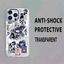 Estuche para teléfono con diseño gráfico de Miss Bloomie Compatible con estuches para teléfonos   17  16 Pro Max  15 Pro Max  13 y  12 Diseño elegante, duradero y único Resistente a rayones, a prueba de golpes e impermeable Un regalo perfecto para familiares, amigos, seres queridos, novios/novias y para Navidad - transparente - Ver 1