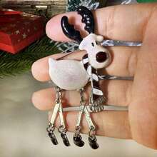 1pc Fashionable Cartoon Sheep Shaped Brooch With Artificial Faux Pearl For Women Party Outfit Jacket Decoration - 粉色 - 查看 11