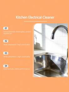 Kitchen Appliance Cleaner, Daily Kitchen Multi-Surface Grease Cleaning Mild Fragrance Spray - Multicolor - View 4