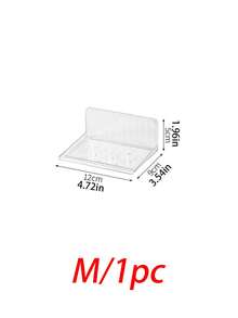 1 chiếc/bộ kệ treo tường, không cần khoan, dùng để đặt router, thiết bị giám sát, trưng bày ảnh và nhiều vật dụng khác. (Lưu ý: Không khuyến khích sử dụng trên bề mặt tường không bằng phẳng. Vui lòng xem hình thứ 3. Cảm ơn!) Phụ kiện phòng tắm - Trong sáng - Xem 14