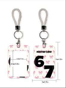 1pc ABS Casual Style Numeric 67 Pattern Fashion Keychain Pendant, Bag Charm, Student Bus Protector - Multicolor - View 9