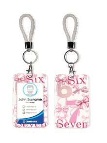 1pc ABS Casual Style Numeric 67 Pattern Fashion Keychain Pendant, Bag Charm, Student Bus Protector - Multicolor - View 11