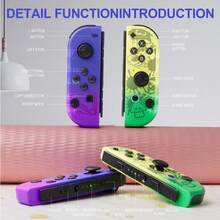 GAMINJA NS058 Wireless Left/Right Controller For Switch, RGB Lights On Side, For Switch Game Console L/R Controller, With Wake-Up And Screenshot Function, Portable Left/Right Controller - Multicolor - View 8