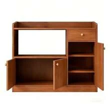 Armario Organizador De Cocina 3 Puertas Un Cajón 90cm - Marrón - Ver 3