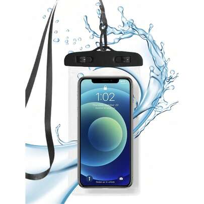 20pcs Waterproof Phone Pouch, Universal Airbag Waterproof Phone Case, Waterproof Phone Bag For Swimming, Beach, Christmas, Halloween, Birthday, New Year Gift, Summer Beach Accessories