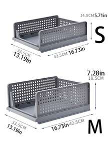 1pc Home Kitchen Storage Sliding Rail Foldable Pull-Out Divider Board Storage Basket Miscellaneous Storage Box Tableware Storage Cabinet Storage Frame Storage Rack Bathroom Bedroom Study Storage Rack Back To School Clothing Stationery Organizer Vegetable Basket Fruit Basket Coffee Storage Box Storage Rack - Multicolor - View 10