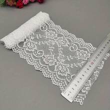 100% Wide Elastic Nylon Spandex Lace Trim - Multi-Color Embossed Lace Edge, Suitable For DIY Crafts, Sewing And Craft Projects, Lace Trim, Craft Accessories, Decorative Lace, Durable Lace Trim - Màu tím - Xem 6