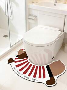 1件装可爱小狗U型装饰垫，浴室硅胶地毯，吸水地毯，浴室地垫，浴室地毯，门垫，小地毯，地毯，垫子，家居装饰，小地毯，户外地垫，家居装饰，地毯，卧室地毯，可水洗地毯 - 彩色 - 查看 9