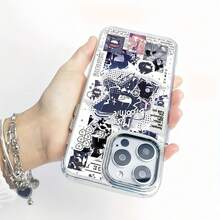 Estuche para teléfono con diseño gráfico de Miss Bloomie Compatible con estuches para teléfonos   17  16 Pro Max  15 Pro Max  13 y  12 Diseño elegante, duradero y único Resistente a rayones, a prueba de golpes e impermeable Un regalo perfecto para familiares, amigos, seres queridos, novios/novias y para Navidad - transparente - Ver 6