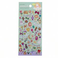1 pieza Lindo adhesivo de cristal DIY Animales Gato Conejo Bosque Pegatina 3D, Adecuado para Scrapbooking Manualidades DIY Regalos - Multicolor - Ver 8