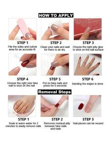24 قطعة مجموعة أظافر وهمية كاملة الغطاء باللون الوردي اللوز، إكسسوار مناسب للمناكير للنساء والفتيات، مناسب للحفلات والسهرات والمناسبات الأخرى - وردي - مشاهدة 7