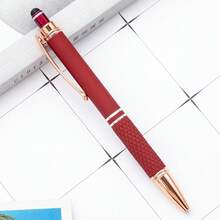 Customized Text/Logo Touch Screen Stylus Metal Retractable Ballpoint Pen, Creative Office Stationery, Thoughtful Gift For Family, Friends, Teachers, Parents, Colleagues, Perfect For Back To School Or Graduation Season - Multicolor - View 29
