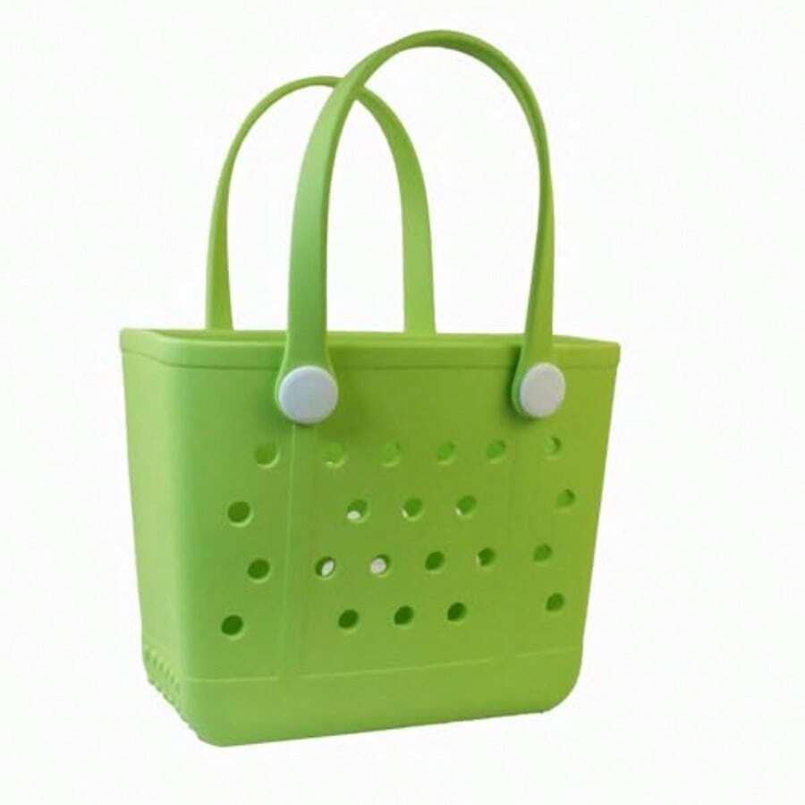 GYJ  Beach Bag Rubber Tote Bag Waterproof Travel Bags Washable Open Tote Bags For Beach Sports And Picnic102 - 草叢 - 查看 1
