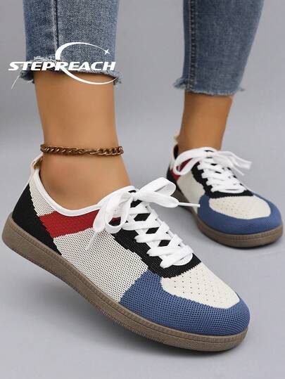 STEPREACH 新款女士休闲运动鞋，网面透气舒适轻便防滑套脚驾驶鞋