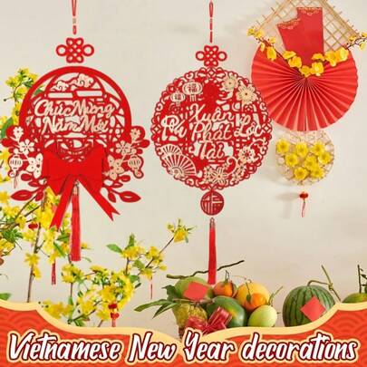 Đồ trang trí treo tường đón năm mới 2026, đồ trang trí tường Tết Nguyên Đán, trang trí nhà cửa, sân vườn, thiệp chúc mừng, đồ dùng tiệc tùng, đồ trang trí tiệc.