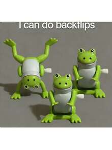1pc Spring Frog - A Small Frog That Can Backflip. Hanging Small Animal - A Relaxing Stress Relief Toy. - Multicolor - View 1
