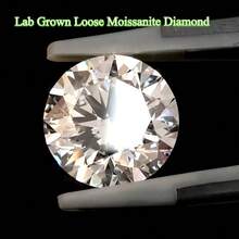 1ct/6.5mm White Moissanite, High Quality Fire & Brilliance, D Color, DIY Rings, Pendants, Holiday Gifts - 1ct - View 3
