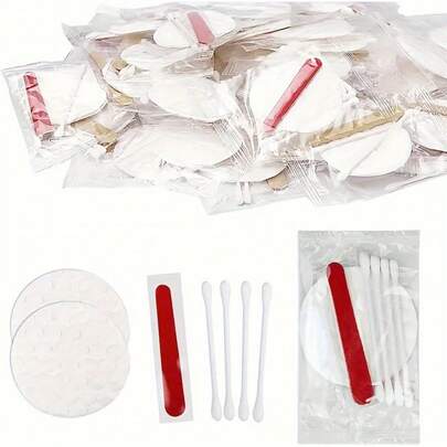 1 Set Einweg Make-up Entferner Pads, Nagelfeile, Pflegeprodukte, Hotel/Motel/Homestay Ausstattung, Doppelseitige Wattestäbchen Pflegeset