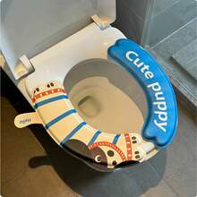 2pcs/1 Pair Creative Cartoon Toilet Seat Covers, Waterproof Adhesive Toilet Cushion Pads, Suitable For Children, All Seasons - Multicolor - View 3