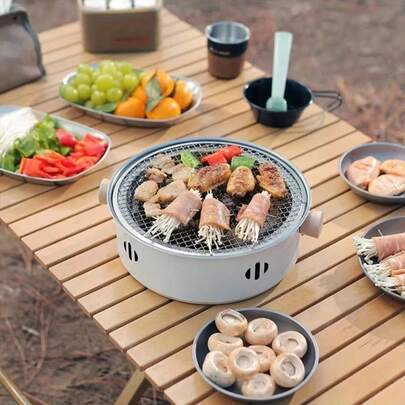 Lò sưởi trong nhà/ngoài trời, vỉ nướng BBQ, vỉ nướng than cắm trại, lò nướng BBQ di động