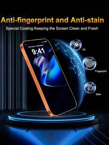 3 Piecestempered Glass Screen Protector For IPhone 17, 17 Pro, 17 Pro Max, 17 Air, 16, 16 Plus, 16 Pro, 16 Pro Max, 15, 14, 13, 12, 11 Pro Max, X, XS, XR, Mini, 7, 8, 14 Plus And Other Models, Suitable For Phone Cases, Valentine's Day Gift - Clear - View 5