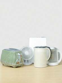 50/100pcs Universal Plastic Transparent Dust Cover, Suitable For Home Appliances Such As Microwave Oven, Electric Fan, Rice Cooker, Baking Tray, Microwave Oven - Multicolor - View 6